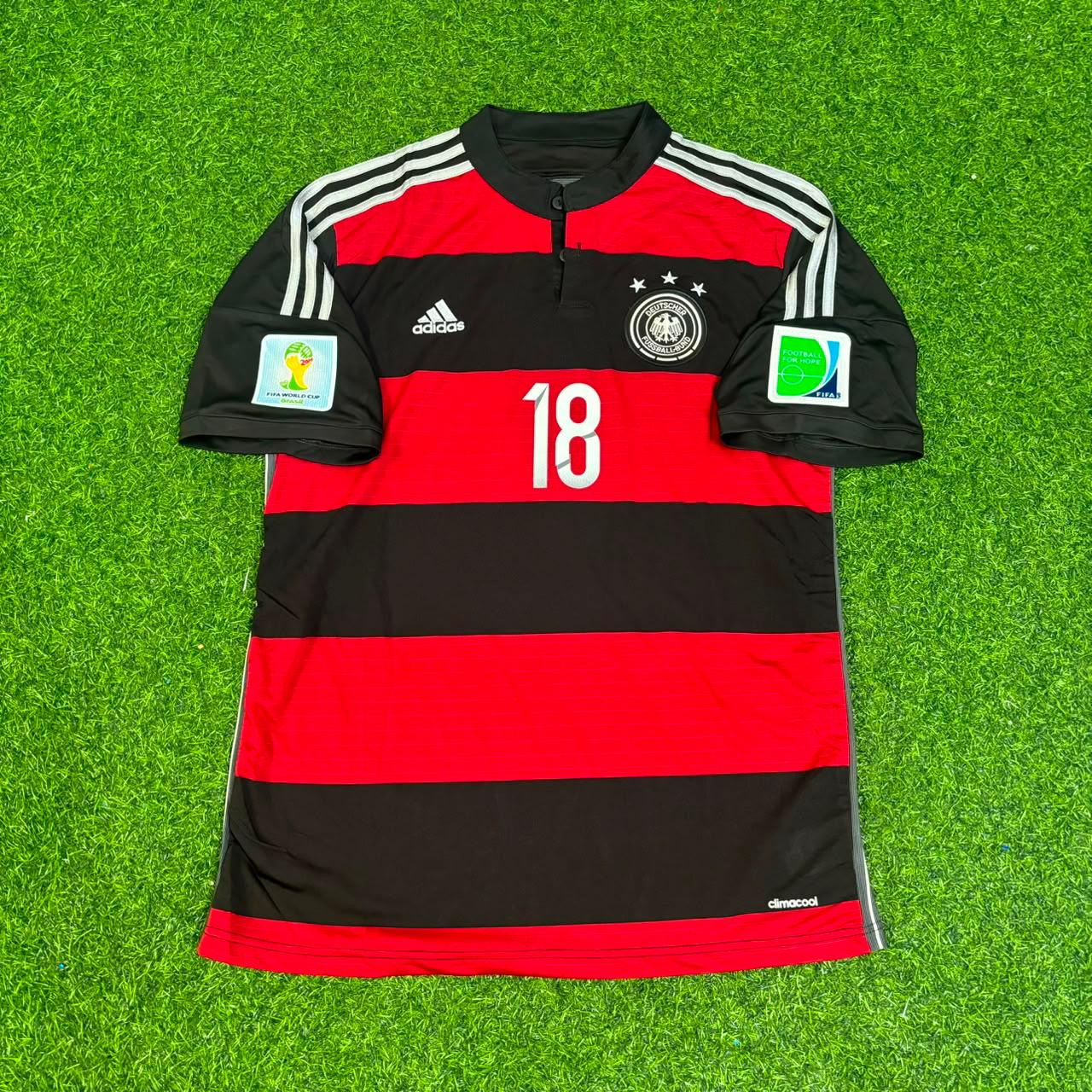 Toni Kroos Germany Deutschland 2014 World Cup Brazil Black Red Retro Jersey Trikot Soccer Shirt