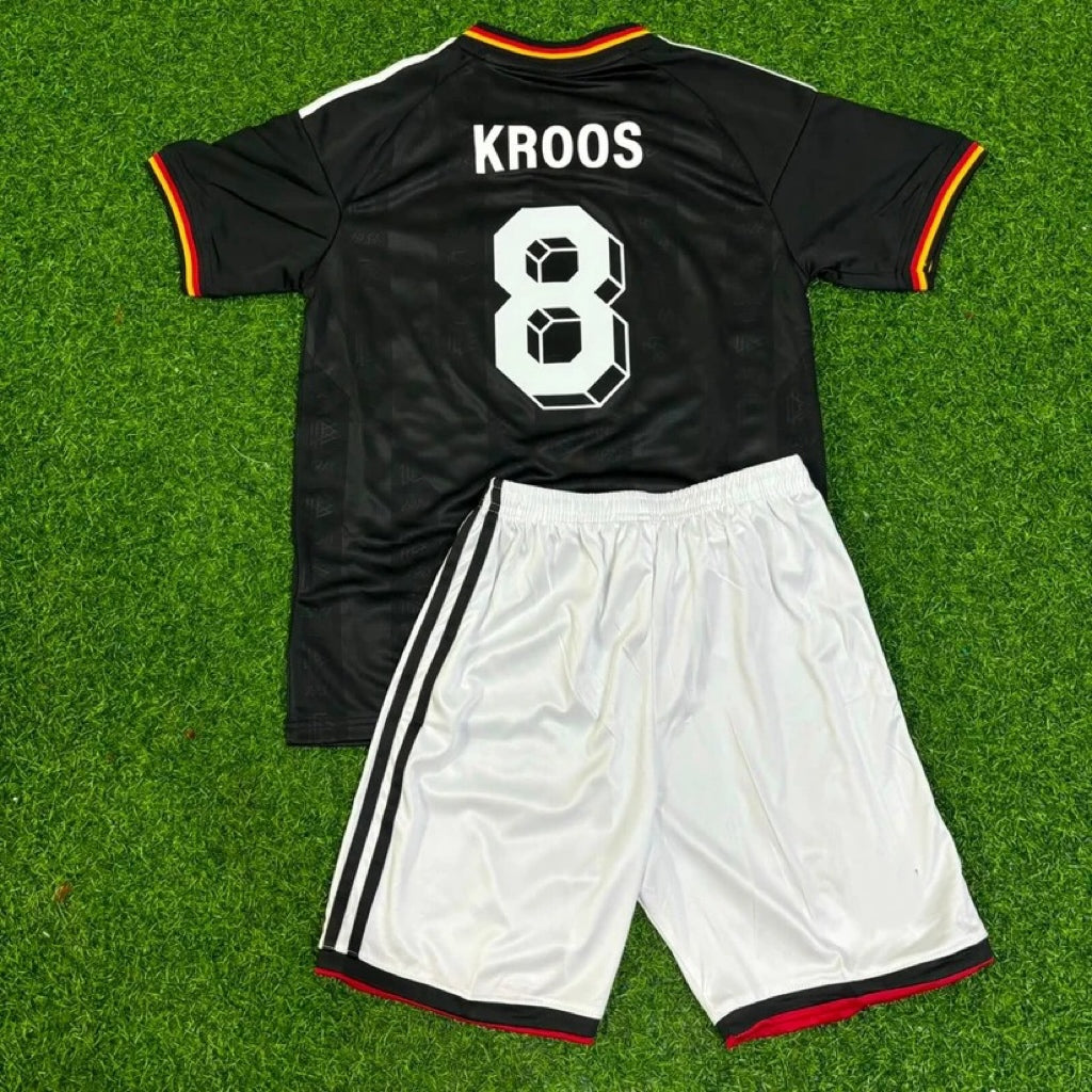 Toni Kroos Germany 2014 World Cup Kids Special Edition Black Retro Football Jersey