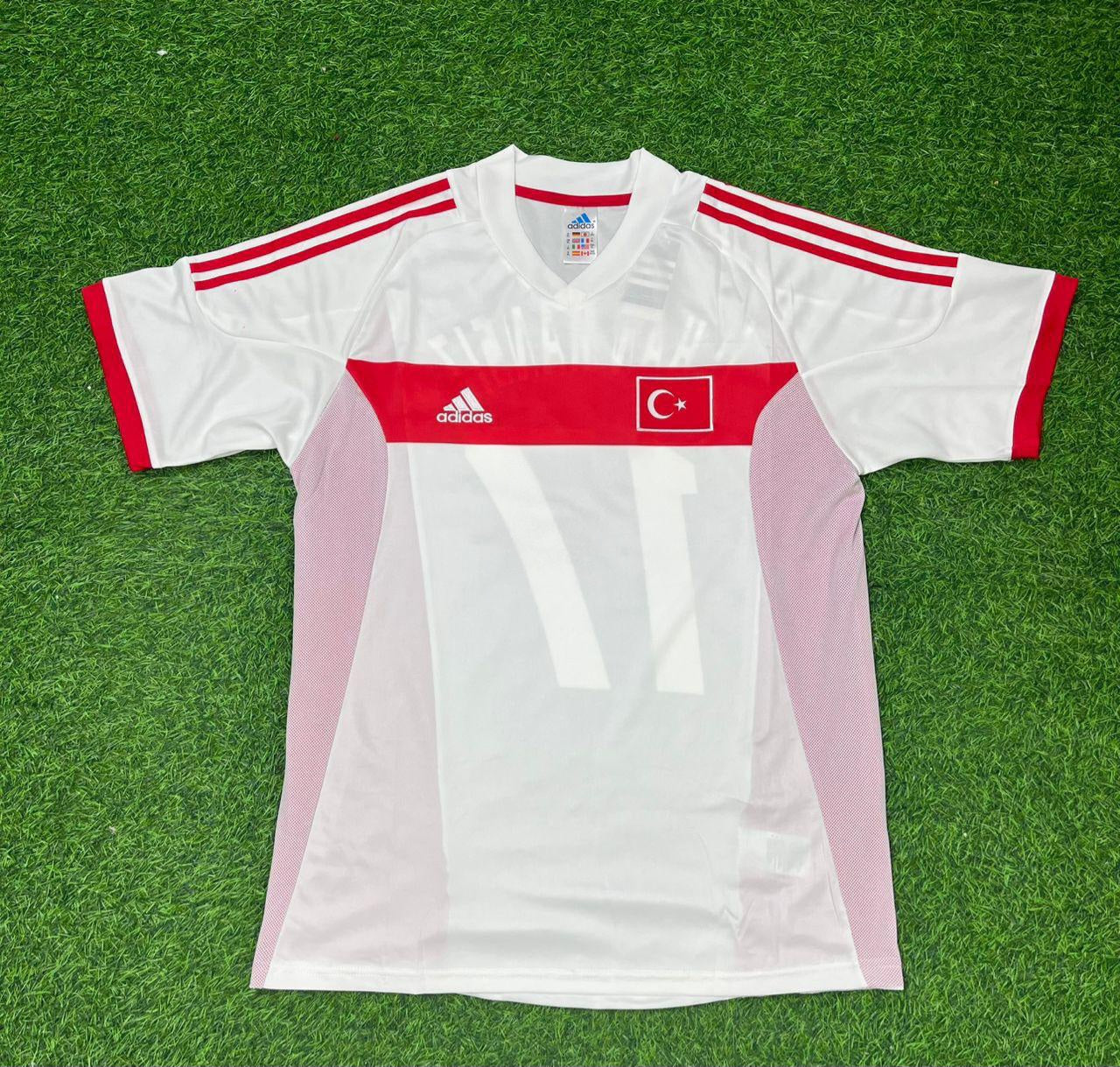 Tugay Kerimoglu Türkiye 2002 World Cup White Retro Football Jersey
