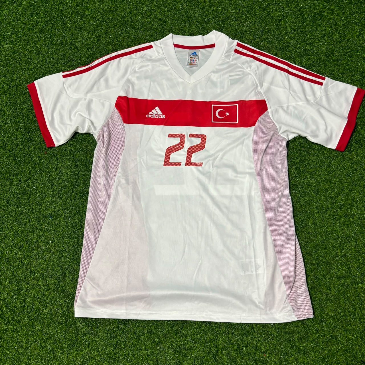 Ümit Davala Turkey Türkiye 2002 Dünya Kupası Beyaz Retro Futbol Forması