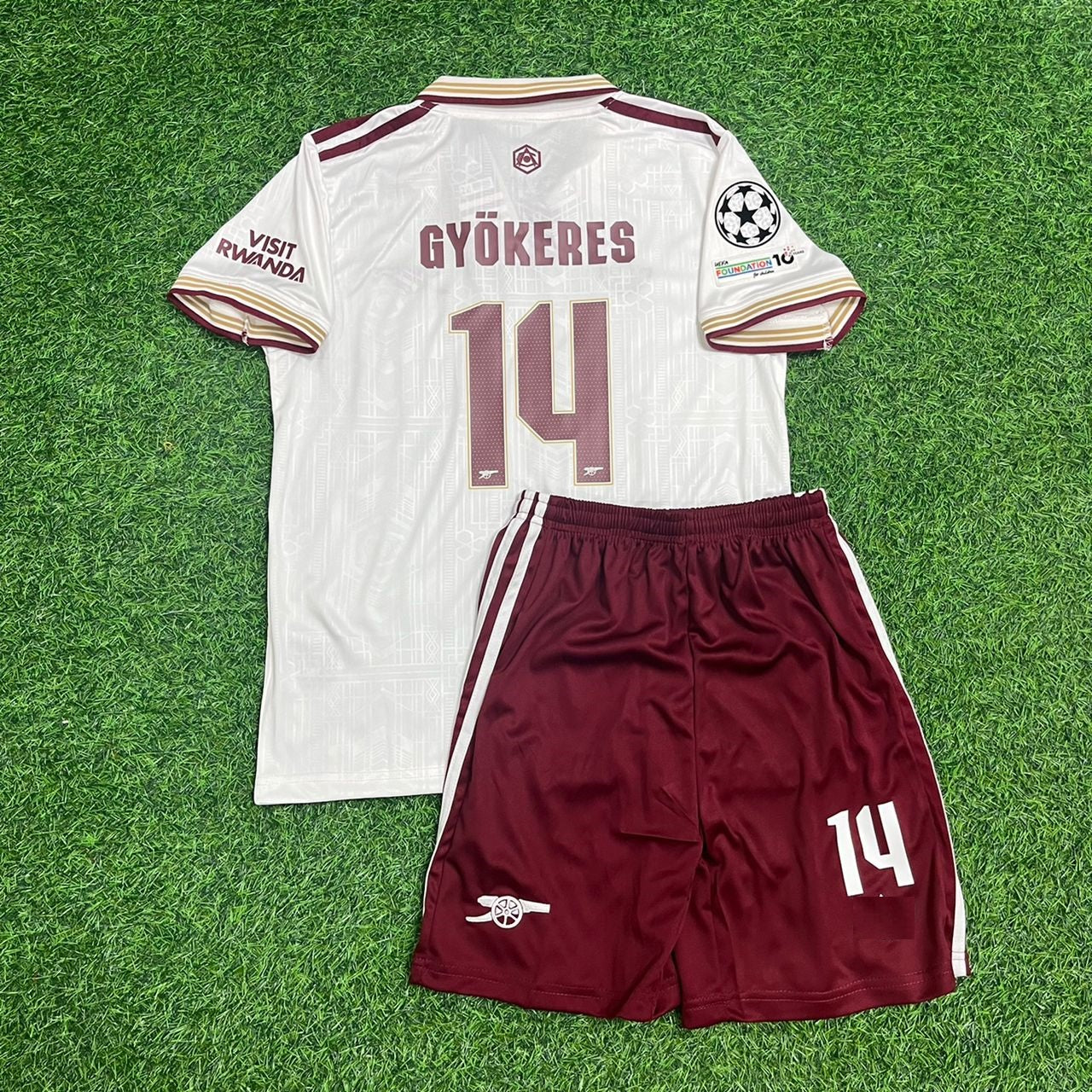 Viktor Gyökeres Arsenal 2026 Away New Season Kids Football Jersey