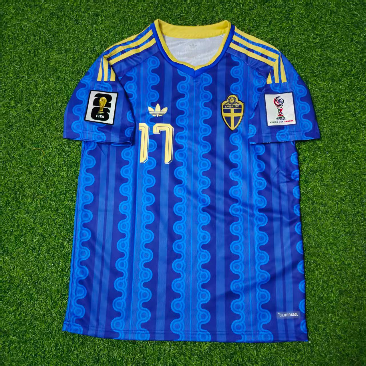 Viktor Gyökeres Sweden 2026 World Cup Away Blue Football Jersey
