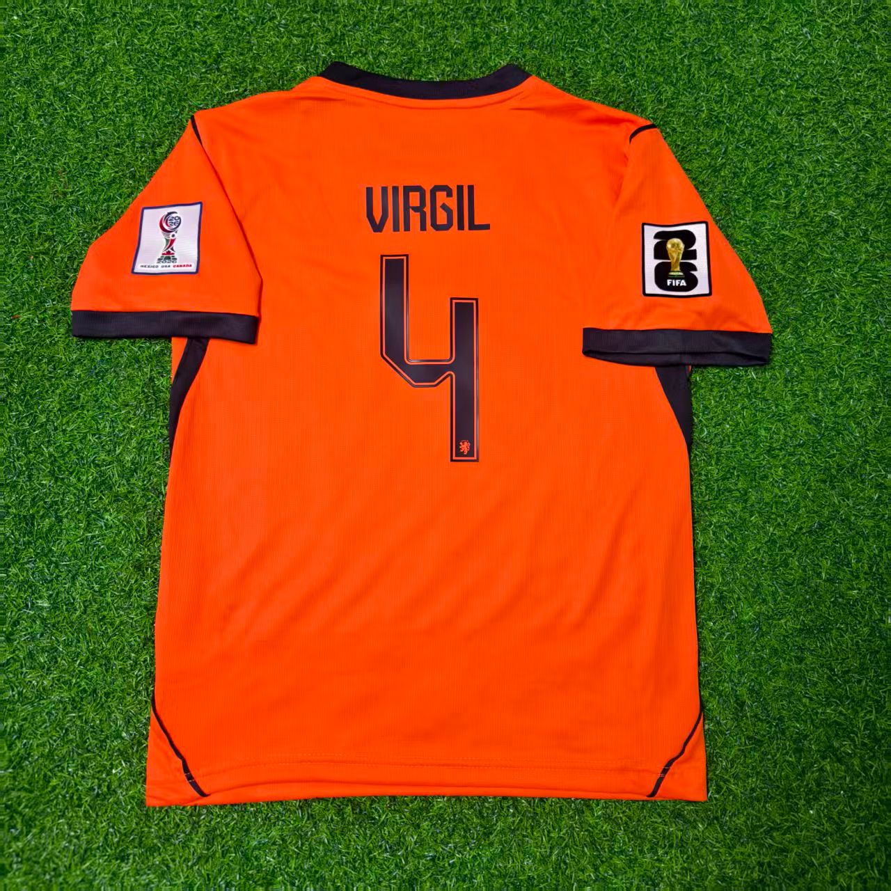 Virgil van Dijk Netherlands 2026 World Cup Kids Football Jersey