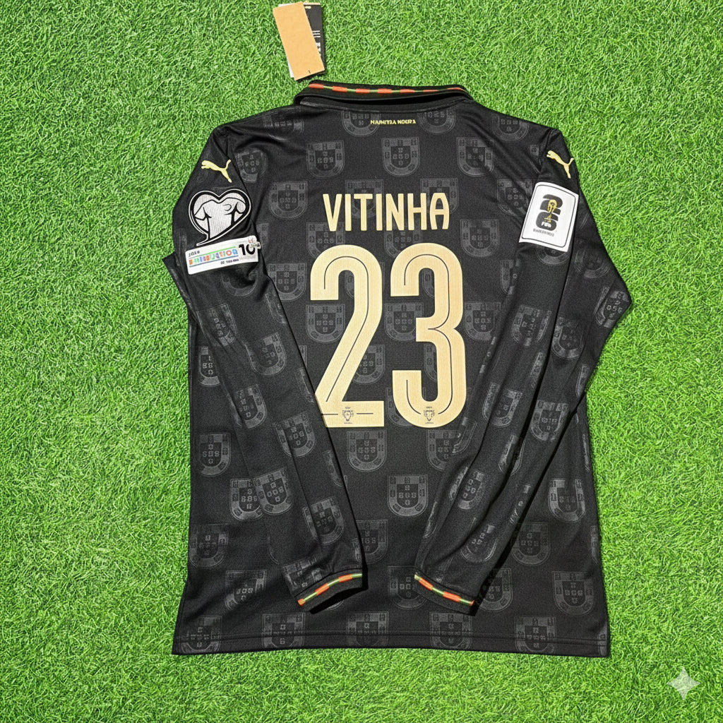 Vitinha Portugal 2026 World Cup Home Long Sleeve Jersey Trikot Maillot
