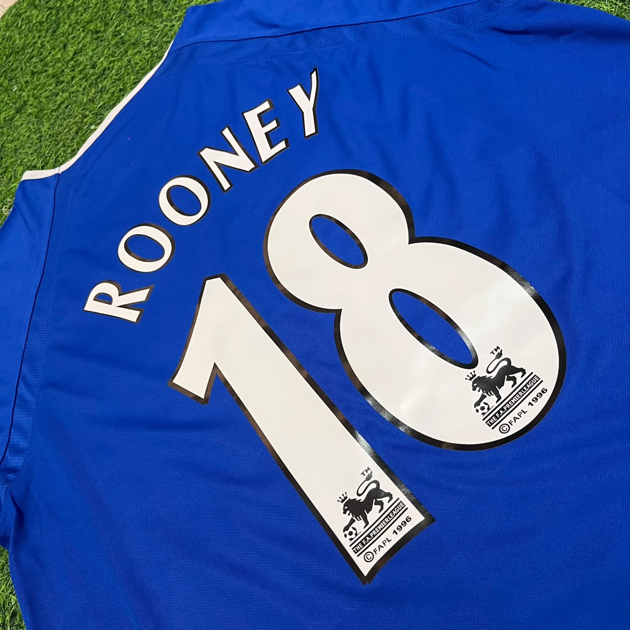 Wayne Rooney #18 Everton Fc Blue Retro Football Jersey