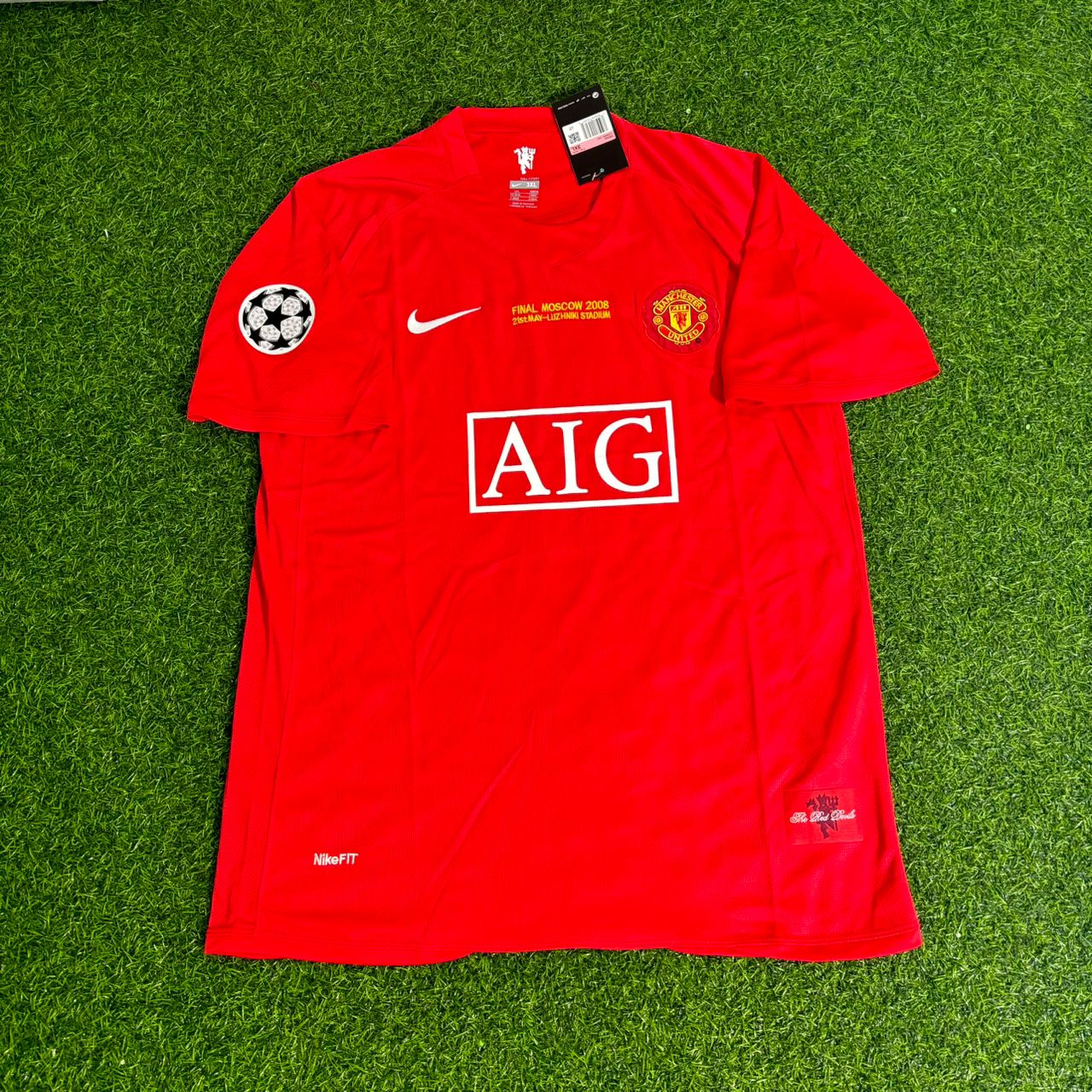 Wayne Rooney Manchester United 2008 Champions League Final Retro Football Jersey Kit