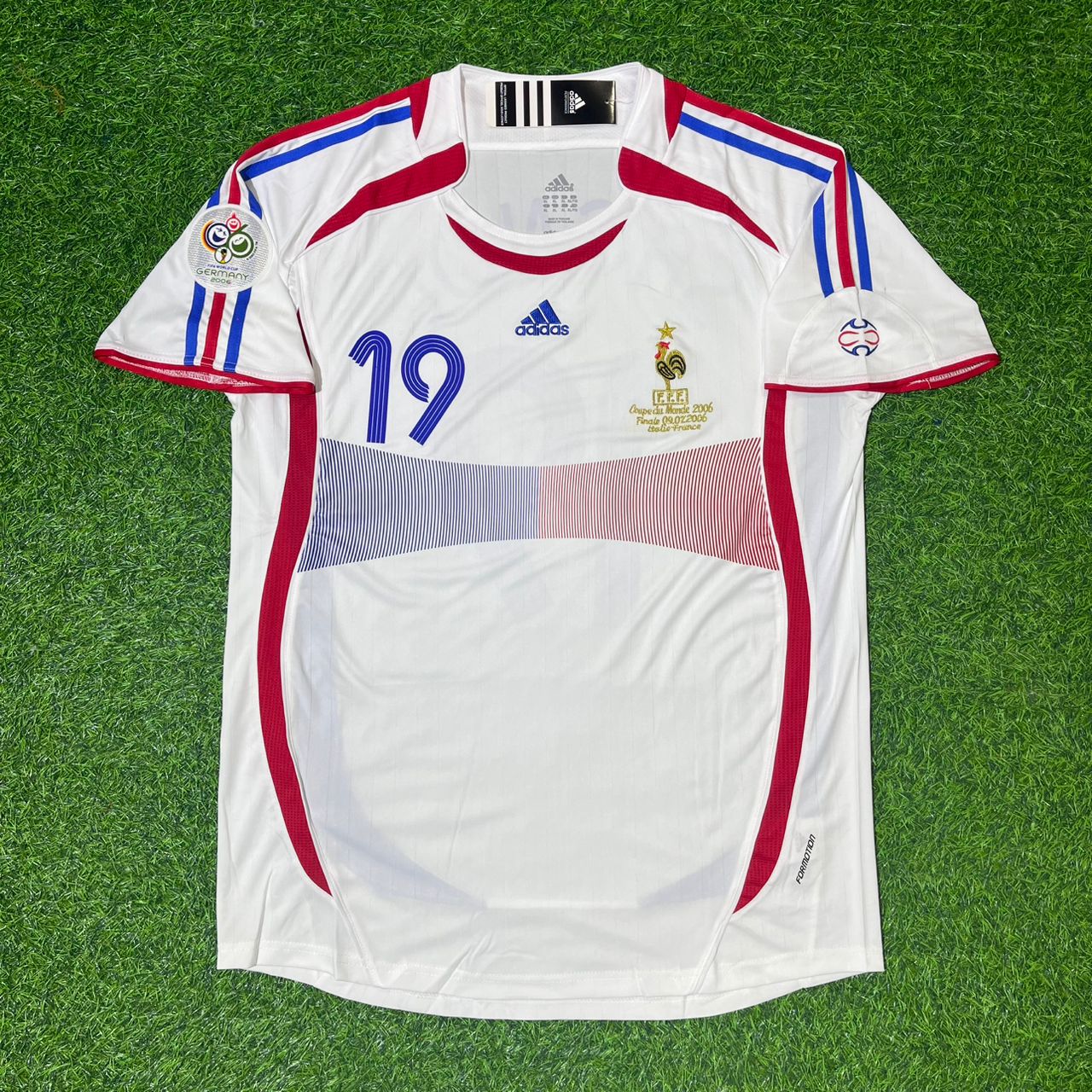 Willy Sagnol France 2006 World Cup Final White Retro Football Jersey