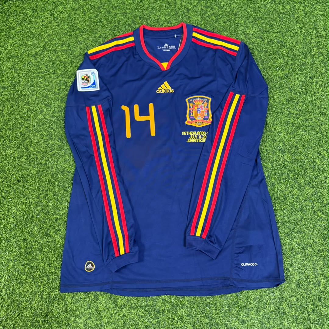 Xabi Alonso - Spain 2010 World Cup Final Retro Jersey Trikot