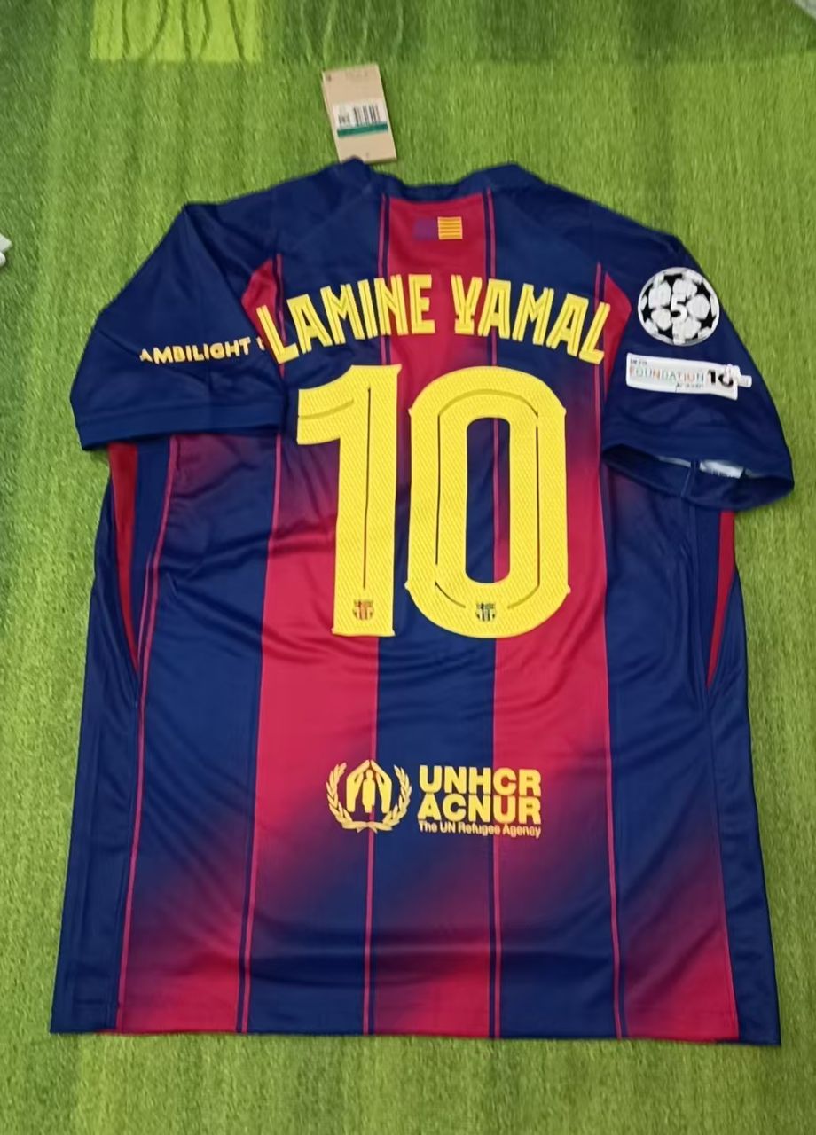 Lamine Yamal Barcelona Home Number 10 Home New Season 2026 Jersey Trikot Maillot Soccer Shirt