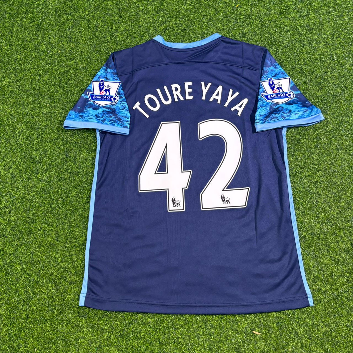 Yaya Touré 42- Manchester City 2016 2017 Season Retro Jersey Maillot Trikot Maglia