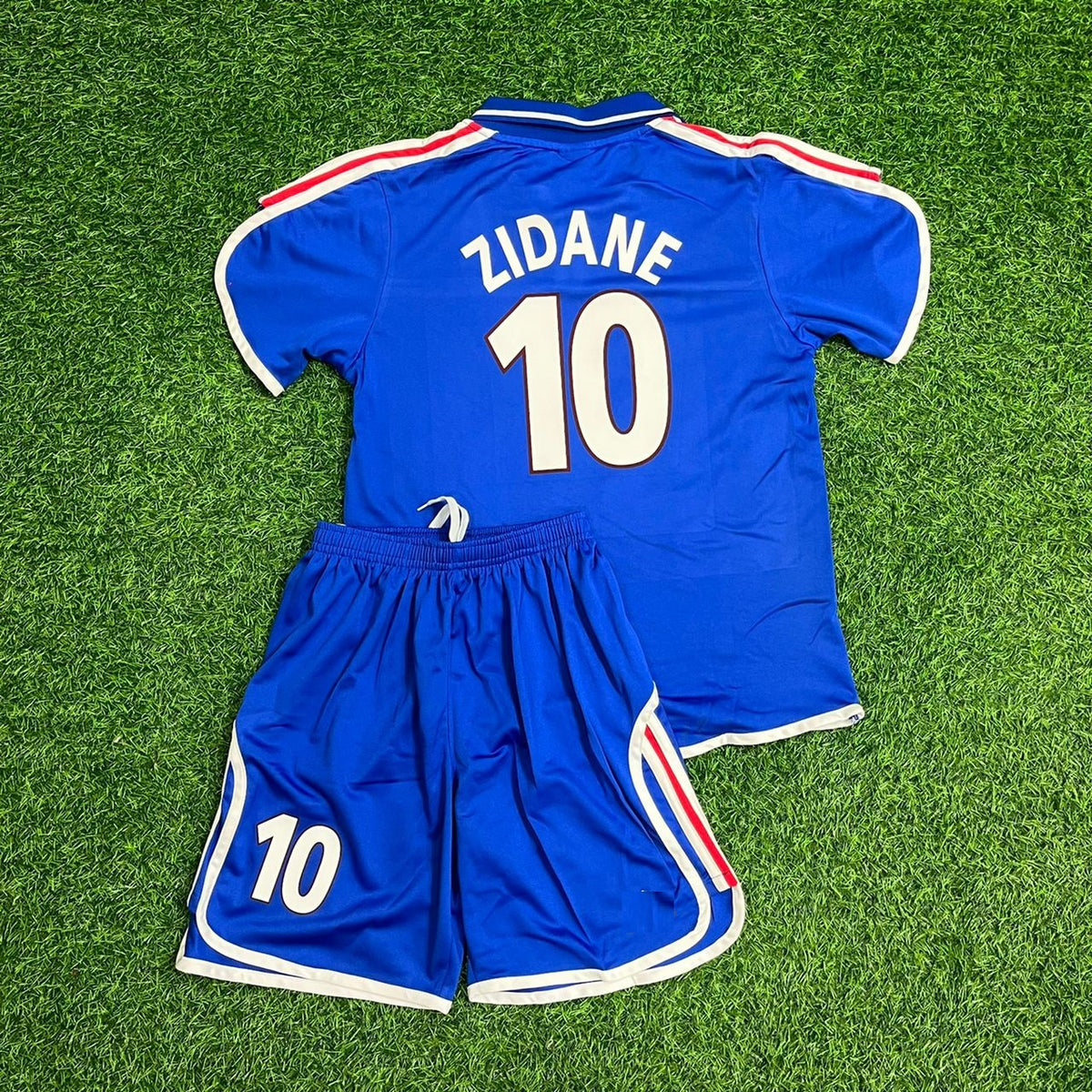 Zinedine Zidane France EURO 2000 2002 Retro Kids Jersey