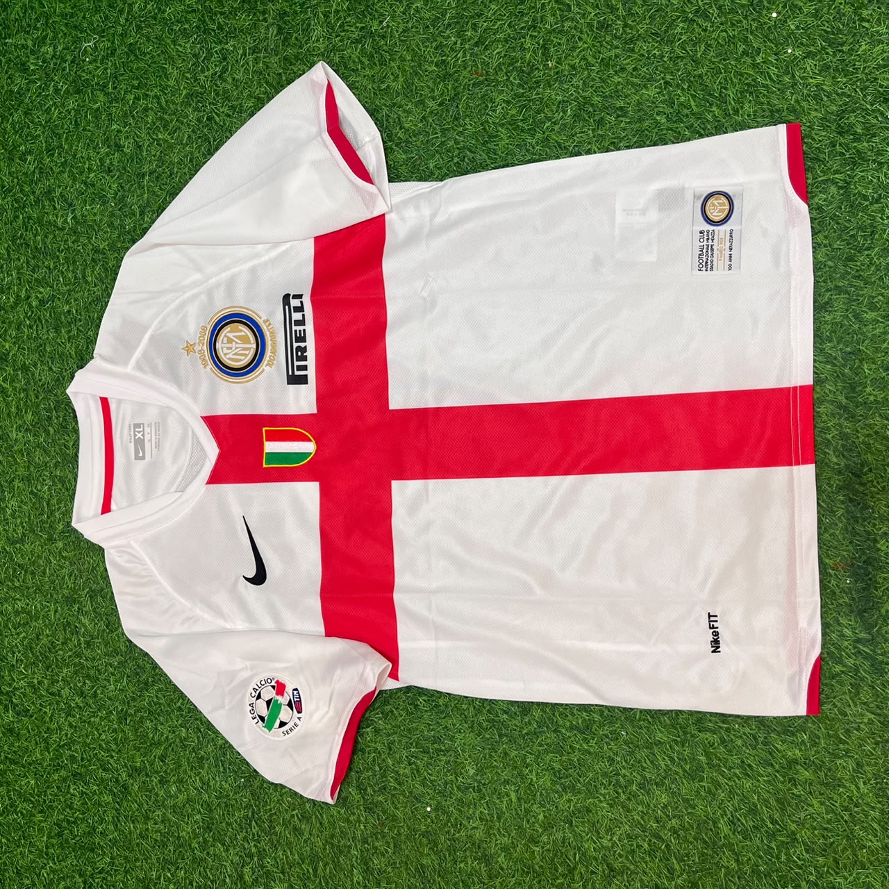 Adriano #10 Inter 2007- 2008 Season Away White Red Retro Jersey Trikot Maillot Maglia Soccer Shirt
