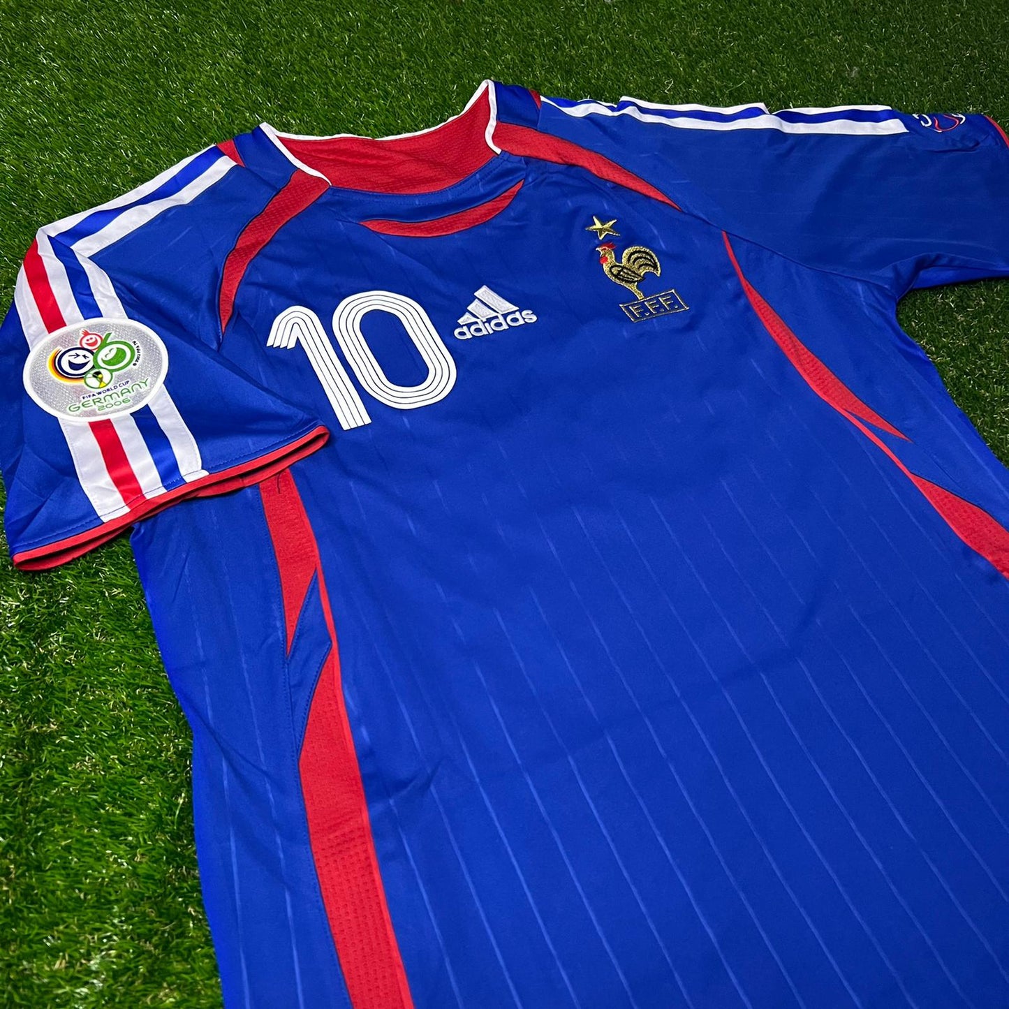 Zinedine Zidane France 2006 World Cup Blue Retro Kit – | Trikot | Maillot Soccer Shirt