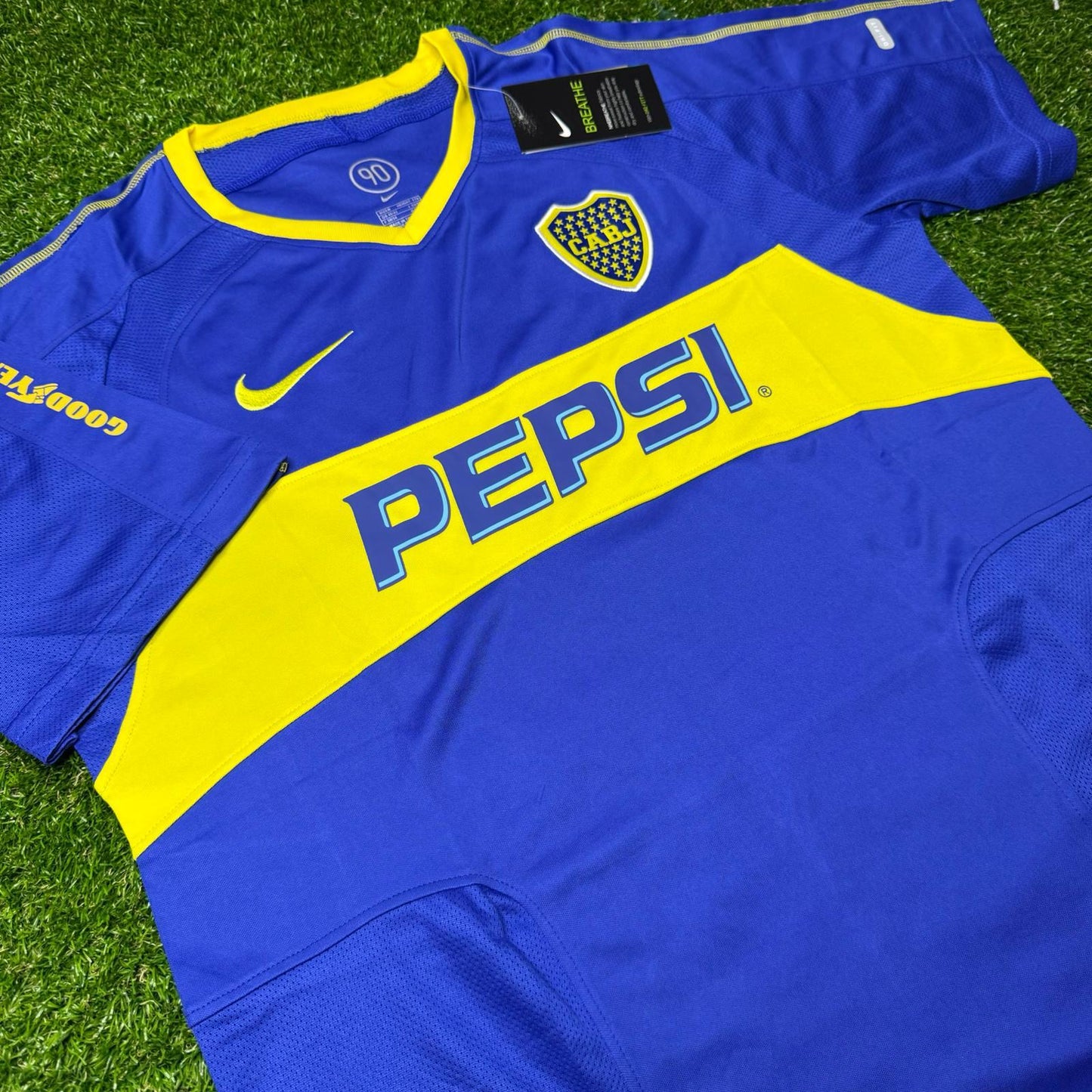 Carlos Tevez Boca Juniors 2003 2004 Retro Jersey Maillot Trikot Maglia Soccer Shirt