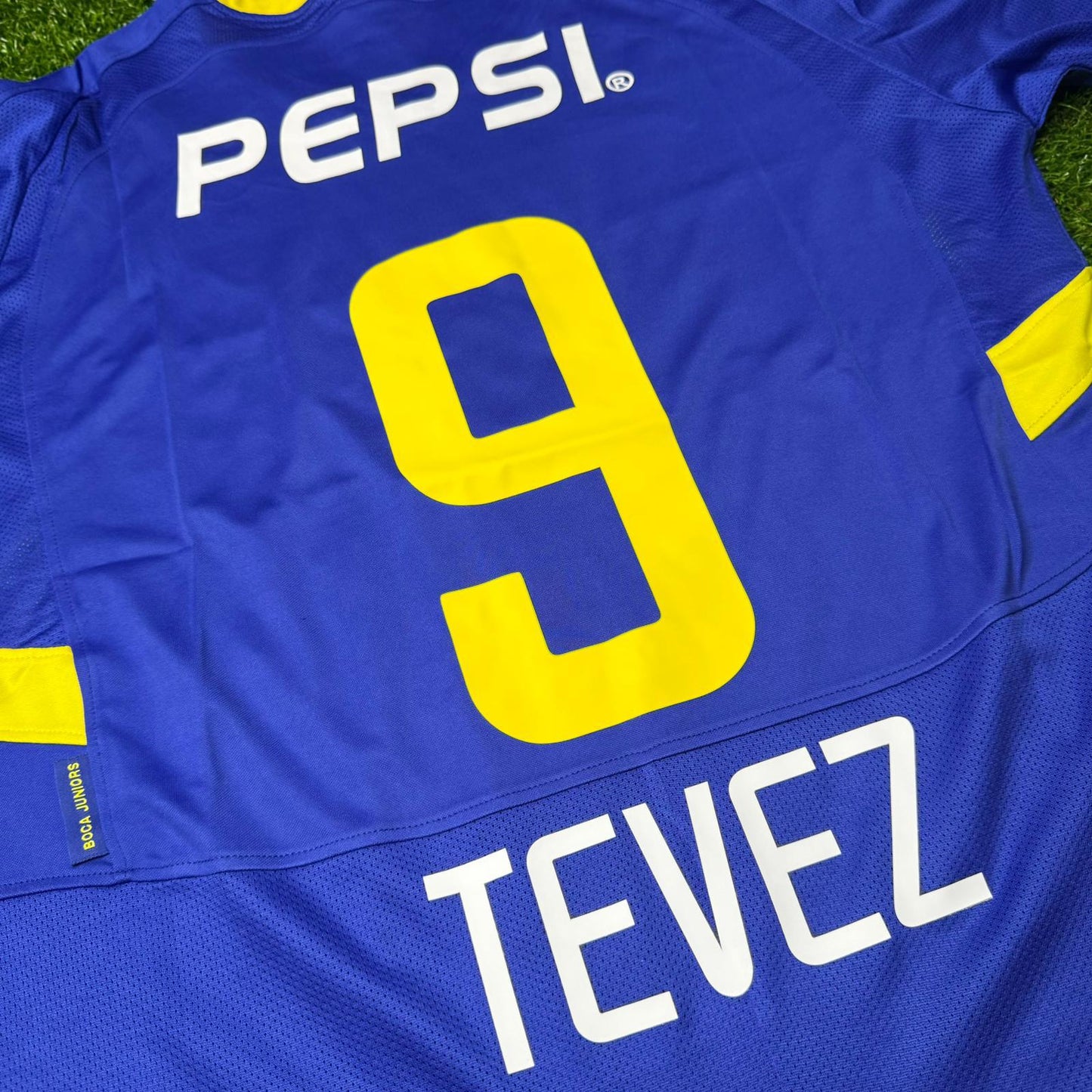Carlos Tevez Boca Juniors 2003 2004 Retro Jersey Maillot Trikot Maglia Soccer Shirt