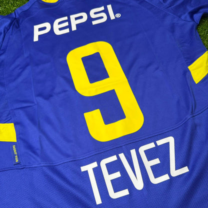 Carlos Tevez Boca Juniors 2003 2004 Retro Jersey Maillot Trikot Maglia Soccer Shirt