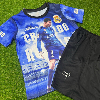 Cristiano Ronaldo #cr7 Siuu Special Kids Jersey KinderTrikot Maillot Enfant Soccer Shirt