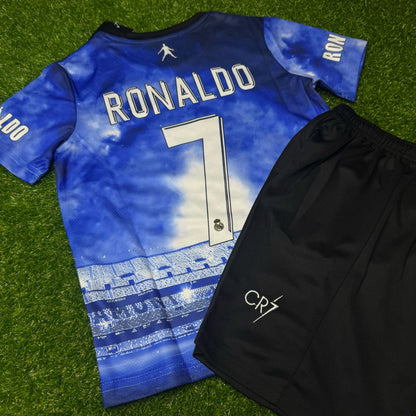 Cristiano Ronaldo #cr7 Siuu Special Kids Jersey KinderTrikot Maillot Enfant Soccer Shirt
