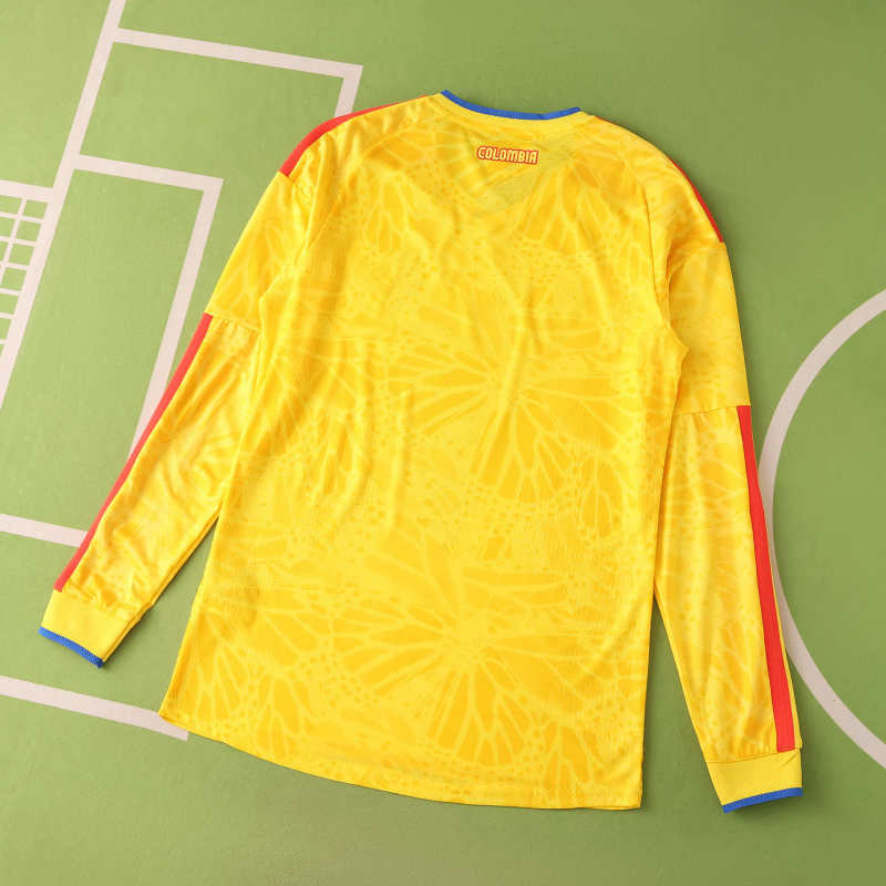 Colombia 2026 World Cup Home Long Sleeve Jersey Trikot Maillot