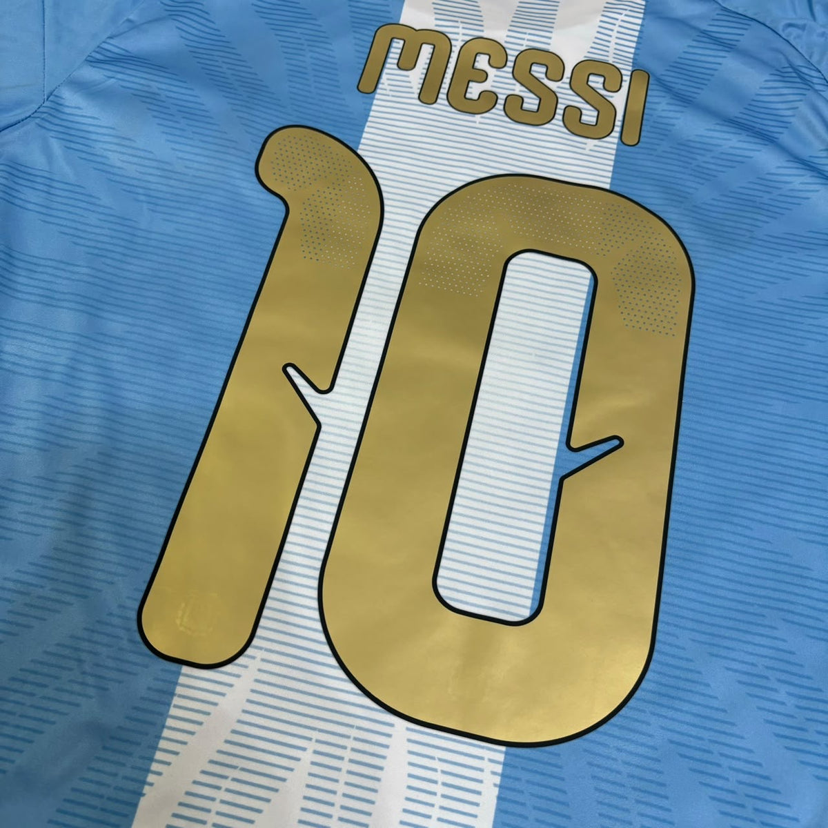 Lionel Messi #10 Argentina Last Final Match Farewell Special Edition Football Jersey