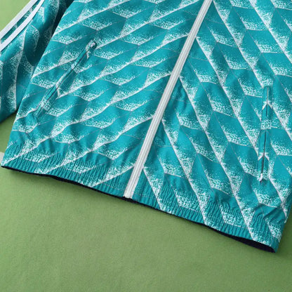 Germany Deutschland Double Sides Windbreaker - Reversible Jacket Green