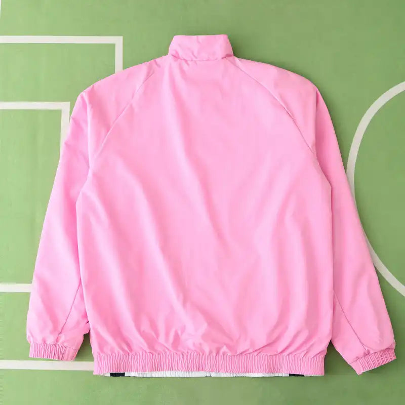 Germany Double Sides Windbreaker - Reversible Jacket White Pink