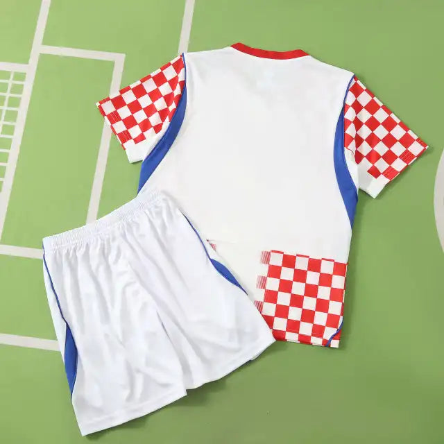 Croatia 2026 World Cup Kids Football White Jersey Kit Trikot Maillot