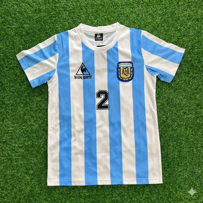 Sergio Batista 2 – Argentinien 1986 Heimtrikot Retro-Fußballtrikot