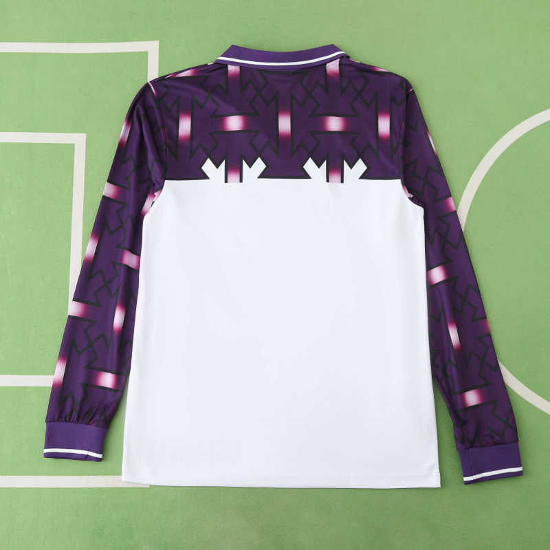Fiorentina 1992/1993 Away Long Sleeve Retro Football Jersey Trikot Maillot