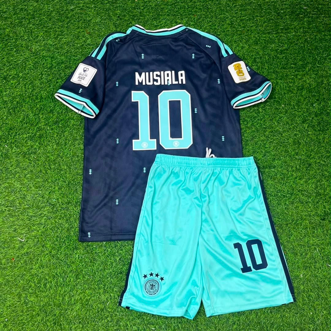 Jamal Musiala 10- Germany 2026 World Cup Kids  Football Jersey Kit