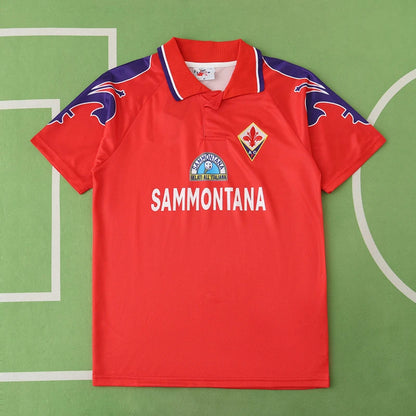 ACF Fiorentina 95/96 Season Red Third Retro Jersey Trikot Soccer Shirt