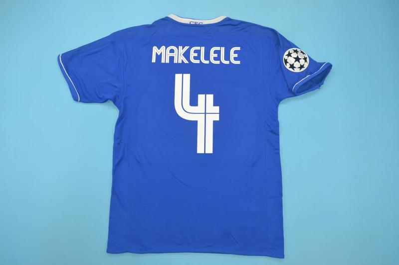 Claude Makelele Chelsea 2003 2005 Season Home Navy Blue Retro Jersey Trikot Soccer Shirt