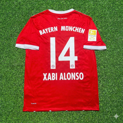 Xabi Alonso Bayern Munich 2017-2018 Retro Home Jersey