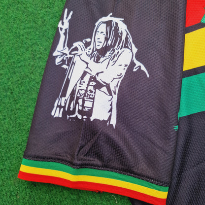 Bob Marley Jamaica Lion Commemorative Special Edition Jersey Maillot Trikot Maglia Camiseta