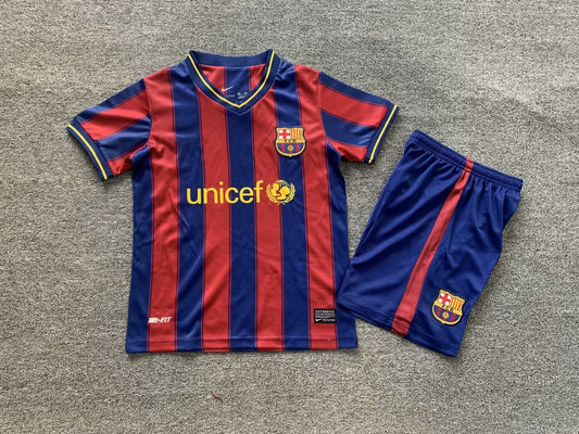 Barcelona Home  Kids Children Set Retro Football Jersey Kinder Trikot