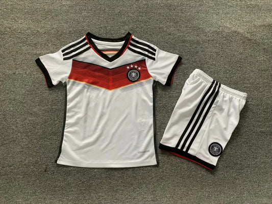 Germany Deutchland Kids Children Set Retro Football Jersey Trikot