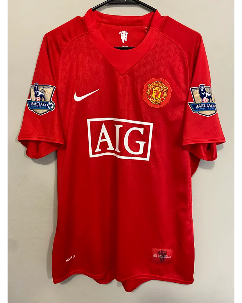 Cristiano Ronaldo CR7 Manchester United 2007 2008 Retro Red Jersey Trikot