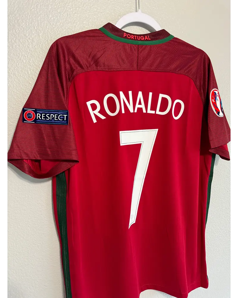 Cristiano Ronaldo Portugal EURO 2016 Final Retro Jersey Trikot Maglia