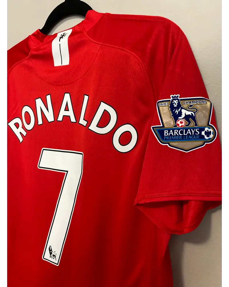 Cristiano Ronaldo CR7 Manchester United 2007 2008 Retro Red Jersey Trikot