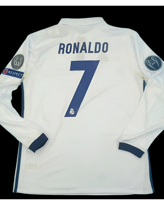 Cristiano Ronaldo Real Madrid Weißes Retro-Fußballtrikot