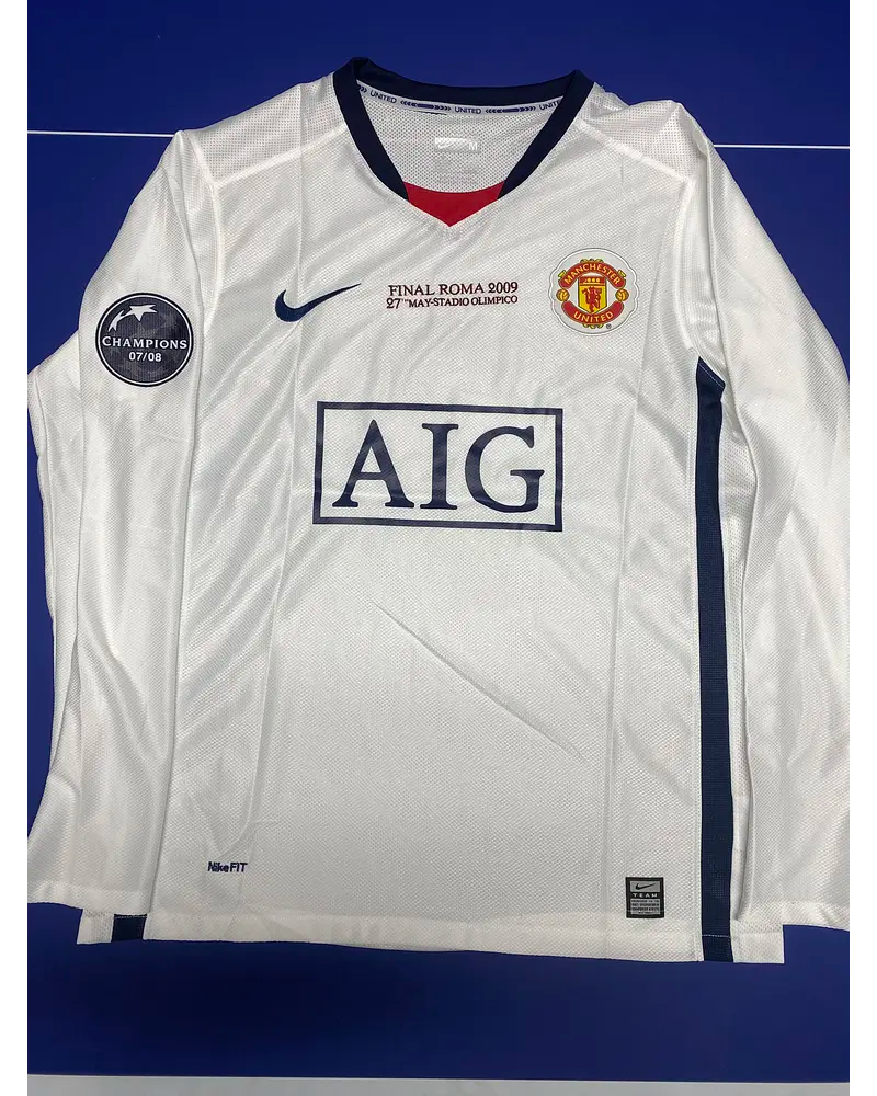 Cristiano Ronaldo Manchester United 2009 Champions Leage Final Rome Retro Long Sleeve Jersey Trikot