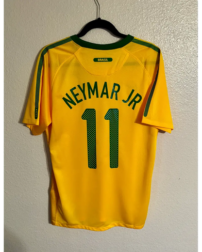Neymar JR Brazil 2010 World Cup Retro Yellow Jersey Trikot