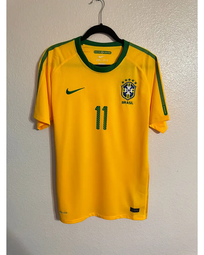 Neymar JR Brazil 2010 World Cup Retro Yellow Jersey Trikot