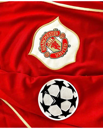 Cristiano Ronaldo Manchester United 2006 2007 Rot-Goldenes Trikot