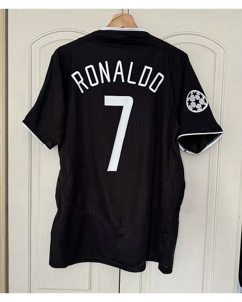 Cristiano Ronaldo Manchester United 2006 2007 Black Jersey Trikot