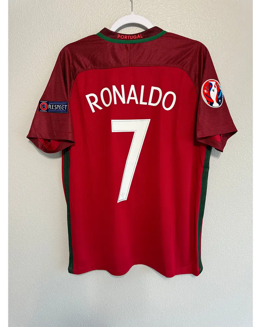 Cristiano Ronaldo Portugal EURO 2016 Final Retro Jersey Trikot Maglia