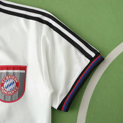 Bayern München 97/98 Season Away White Retro Jersey Trikot Soccer Shirt
