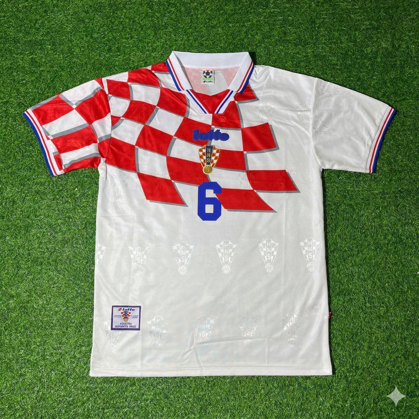 Slaven Bilić Croatia 1998 World Cup Retro Football Jersey Kit