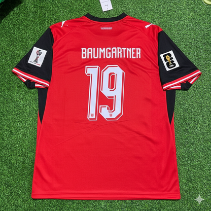 Christoph Baumgartner 19- Austria 2026 World Cup Kit Jersey Trikot Maillot
