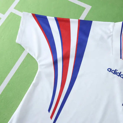 France 1996 Season Away White Retro Jersey Trikot Soccer Shirt
